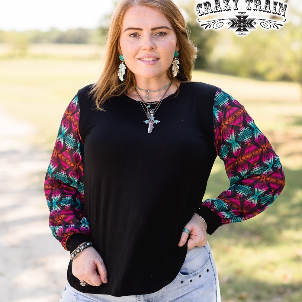 Bubble Sleeve Top